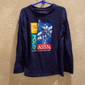 U.S. Polo Assn. Kids’ Long Sleeve Tee. Size Small (6/7)